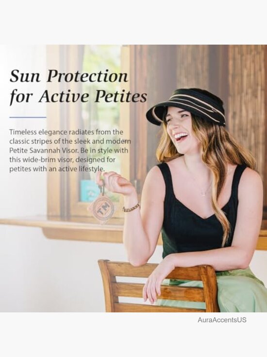 UPF 50+ Wide Brim Sun Visor, Packable, Adjustable Velcro Strap, Lightweight main image 6